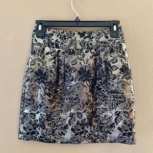 Urban Outfitters Metallic Mini Skirt